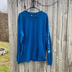 Carhartt Men's Teal Long Sleeve Tee GUC